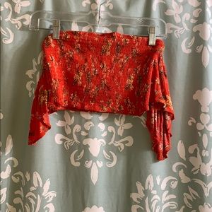 Two-Piece Outfit - Skort and Crop Top